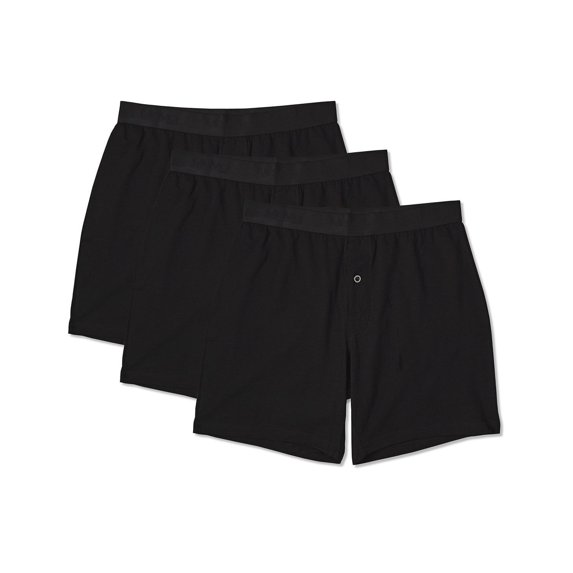 Men's 3 Pair Pack Classic Fit Boxer Shorts Color: Black Size: S