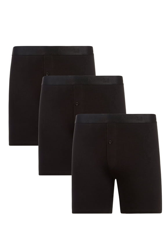 3 Pair Men's Cool Cotton Stretch Classic-Fit Tag-Free Boxer Shorts - Mens - Male, XS, White