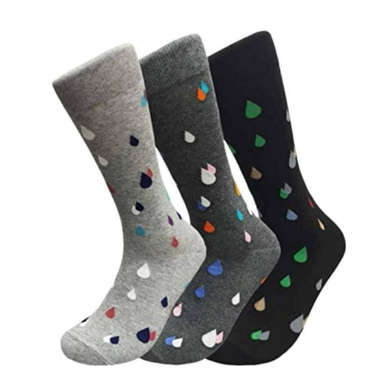 Men's 3 Pairs Truly Beautiful Comfortable Durable Soft Novelty Socks LNVT006-3P One Size(Assorted)