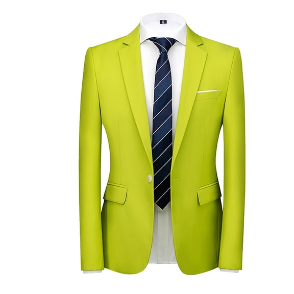 Men's 3-Piece Suit Set with Tie 2-Button Slim Fit Solid Blazer Jacket Vest Pants Business Wedding Party Suits