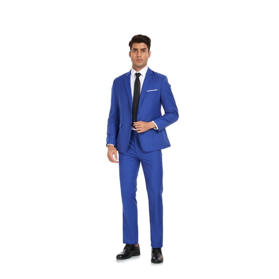 Men's 3 Pieces Suit Elegant Solid Two Button Slim Fit Single Breasted Party Blazer Vest Pants Set