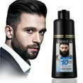 thumbnail image 1 of Men's 3-in-1 Black Beard & Hair Dye Shampoo, Instant Grey Darkening Beard Color Shampoo in 10 Minutes, Simpler Gray Reducing Mustache & Beard Dye for Men, with Plant Extract for Healthy Facial Hair, 1 of 7
