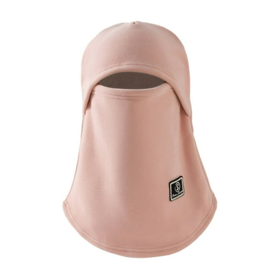 Men's 3-in-1 Winter Balaclava Mask, Fleece Lined Face Cover, Windproof Ski Mask, Thermal Neck Gaiter, Cold Weather Hood, Motorcycle Riding Mask, Outdoor Sports Face Protection - Pink