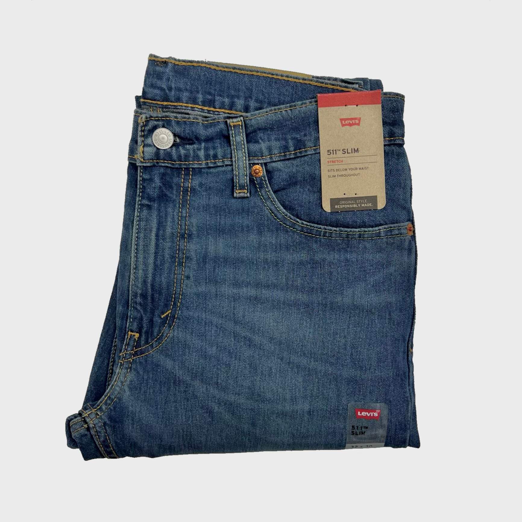 Mens Low Rise Jeans Stretch