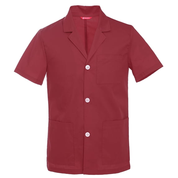 Men's 31 Inch Consultation Short Sleeve Lab Coat