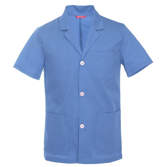 Men's 31 Inch Consultation Short Sleeve Lab Coat