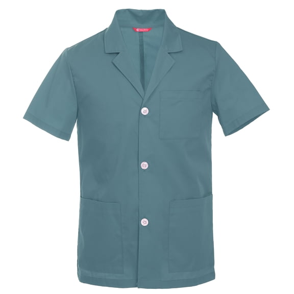 Men's 31 Inch Consultation Short Sleeve Lab Coat