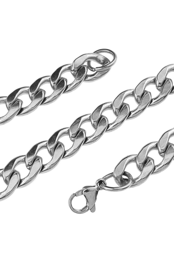 Men's 316L Stainless Steel Cuban Chain 24" inch x 10MM Thick Hip Hop Necklace