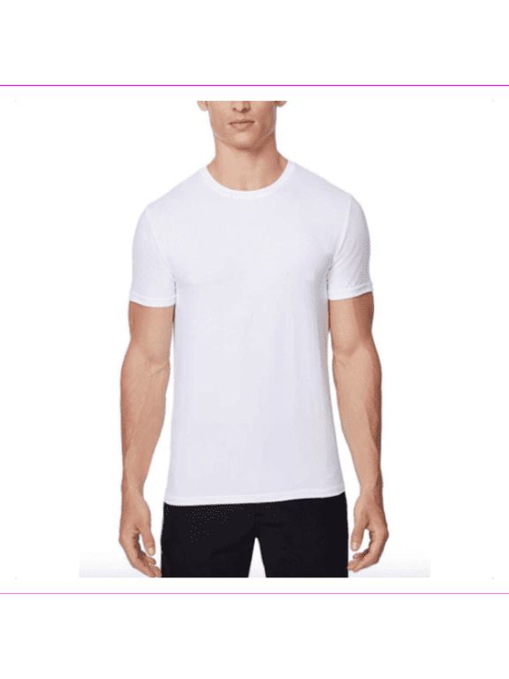 Cool Men's Tee Shirt Short Sleeve Quick Dry Crew Neck Tee (Medium, White-3pack)