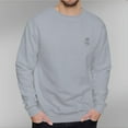thumbnail image 1 of Men's 330g 100% Cotton Dropped Shoulder Crew Neck Sweatshirt-Cat Catches Fish, 1 of 15