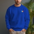 thumbnail image 1 of Men's 330g 100% Cotton Dropped Shoulder Crew Neck Sweatshirt-Color Skull, 1 of 15