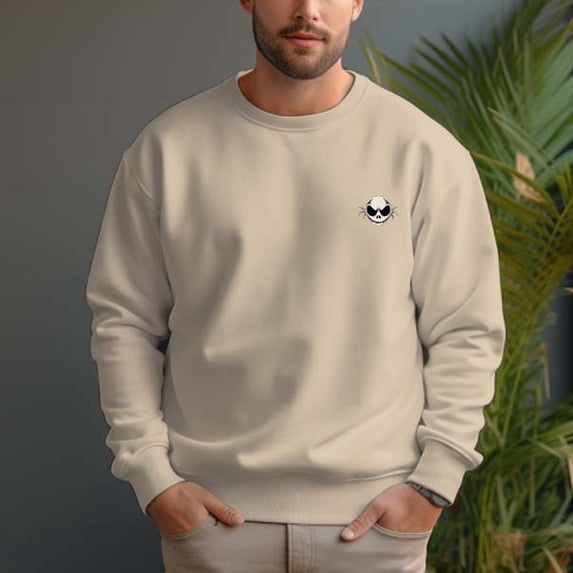 Men's 330g 100% Cotton Dropped Shoulder Crew Neck Sweatshirt-Grimace