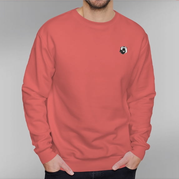 Men's 330g 100% Cotton Dropped Shoulder Crew Neck Sweatshirt-Roaring Bear