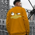 thumbnail image 1 of Men's 330g 100% Cotton Emoji Pattern Dropped Shoulder Crew Neck Sweatshirt, 1 of 30