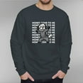 thumbnail image 1 of Men's 330g 100% Cotton Money Pattern Dropped Shoulder Crew Neck Sweatshirt, 1 of 15