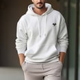 thumbnail image 1 of Men's 330g 100% Cotton Pattern Terry Dropped Shoulder Hoodie-Dragon, 1 of 15