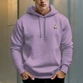 thumbnail image 1 of Men's 330g 100% Cotton Pattern Terry Dropped Shoulder Hoodie-Pumpkin Ghost, 1 of 15
