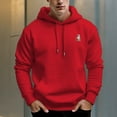 thumbnail image 1 of Men's 330g 100% Cotton Pattern Terry Dropped Shoulder Hoodie-Pumpkin Ghost, 1 of 15