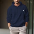 thumbnail image 1 of Men's 330g 100% Cotton Pattern Terry Dropped Shoulder Hoodie-Spider, 1 of 15