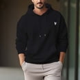 thumbnail image 1 of Men's 330g 100% Cotton Pattern Terry Dropped Shoulder Hoodie-Unicorns, 1 of 15