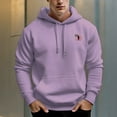 thumbnail image 1 of Men's 330g 100% Cotton Pattern Terry Dropped Shoulder Hoodie-VETERAN'S DAY, 1 of 15