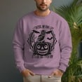 thumbnail image 1 of Men's 330g 100% Cotton Pumpkin Pattern Dropped Shoulder Crew Neck Sweatshirt, 1 of 15