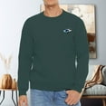 thumbnail image 1 of Men's 330g 100% Cotton Whale Pattern Dropped Shoulder Crew Neck Sweatshirt, 1 of 15