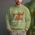 thumbnail image 1 of Men's 330g 100% Cotton Youngest Sisten Pattern Dropped Shoulder Crew Neck Sweatshirt, 1 of 15