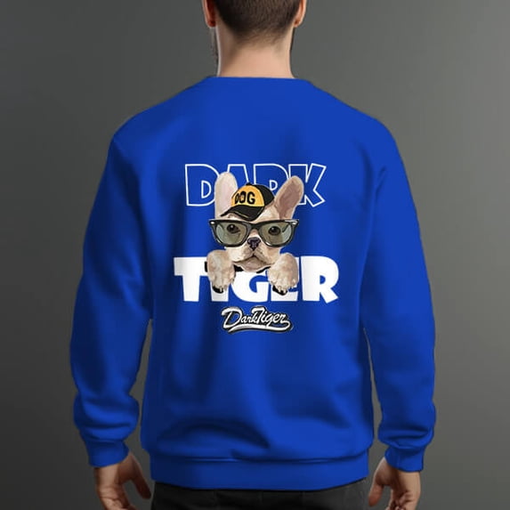 Men's 330gm 100% Cotton Pet Dog Graphic Design Sweatshirt