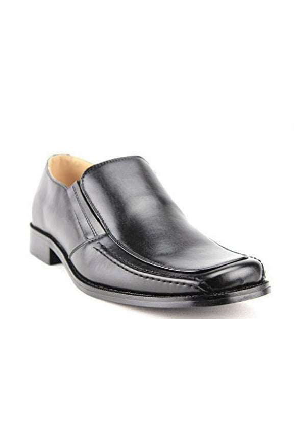 Men's 35162 Leather Lining Classic Slip On Loafers Shoes, Black, 8