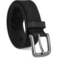 thumbnail image 1 of Men's 35mm Classic Buckle Leather Belt for Jeans, 1 of 4