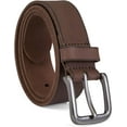 thumbnail image 1 of Men's 35mm Classic Buckle Leather Belt for Jeans, 1 of 5
