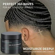 Men's 360 Wave Pomade Hair Styling Pomade Hair Pomade for Men Strong Hold and Layered Waves
