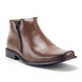 thumbnail image 1 of Men's 38307 Ankle High Double Zippered Classic Boots, Brown, 10, 1 of 4