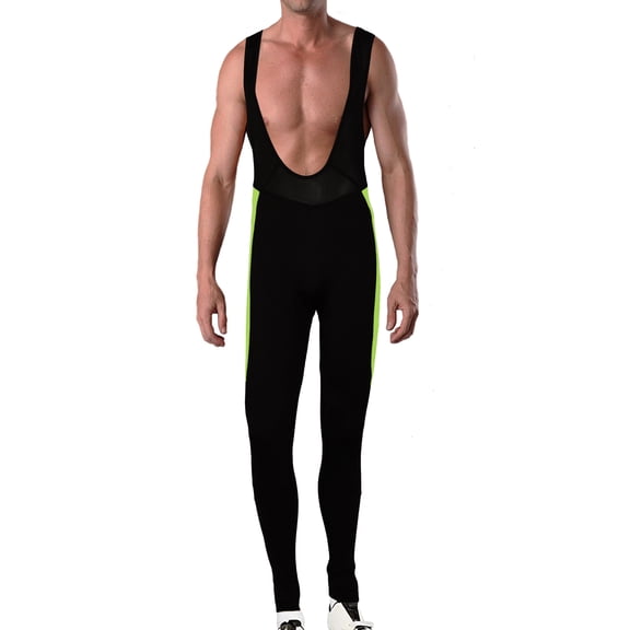 Men's 3D Gel Padded Winter Thermal Cycling Biking Bib Tight Pants