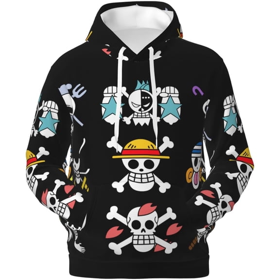 Men's 3D Hoodie One Piece Anime Pullover Print Pattern Fashion Sweatshirt Sportswear