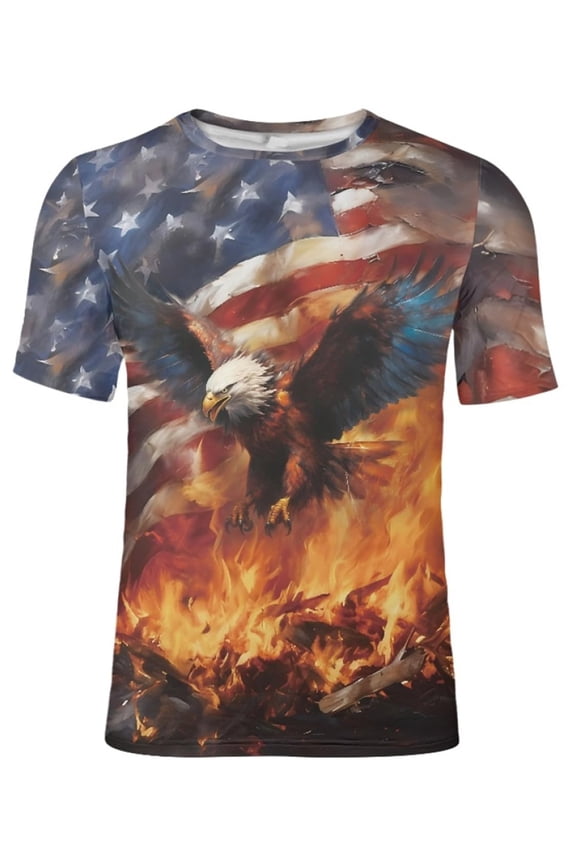 Men's 3D Print Native Americans Tribal Casual Summer Tee Shirt T-Shirt