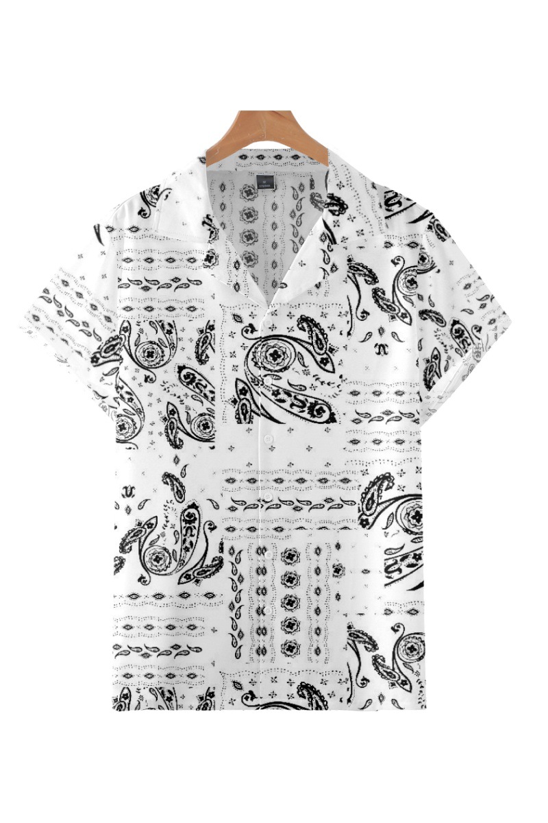 Joyidec Men's Hawaiian Shirt - Short Sleeve Button Down, Tropical Print, Casual Beach Holiday Aloha Shirt