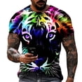 thumbnail image 1 of Men's 3D Tiger Print T-Shirt - Casual Graphic Tee, 1 of 1