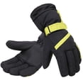 thumbnail image 1 of Men's 3M Thinsulate Lined Waterproof Snowboard / Ski Gloves,M,Black Yellow, 1 of 4