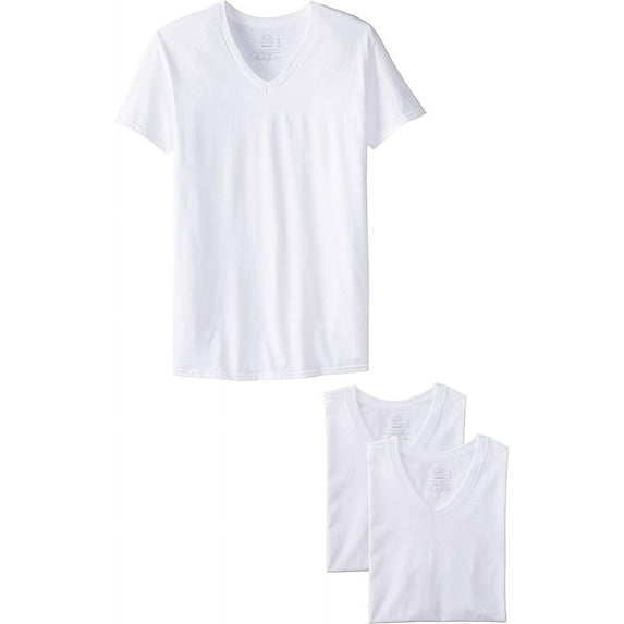 Men's 3pk White V-Neck T-Shirt