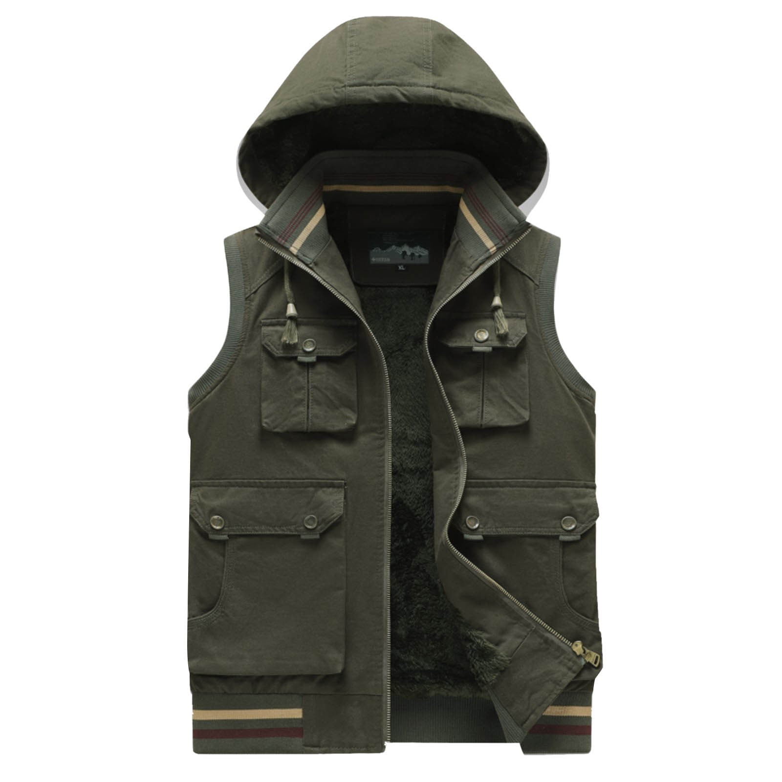 Sleeveless hotsell flannel hoodie