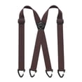 thumbnail image 1 of Men's 4 Clip Suspenders, X Back Hidden Work Suspenders with Hook Clips, Heavy Duty for Hikers Seniors Dress Pants(Brown), 1 of 6