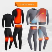 Men's 4 Heating Thermal Underwear Thickened Cold Body Heating Set