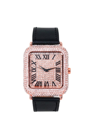 Square Analog Leather Watch Waterproof Unisex Gift Quartz Movement Amazon.com: JewelryWe Women Leather Watches Small Square  main image 4