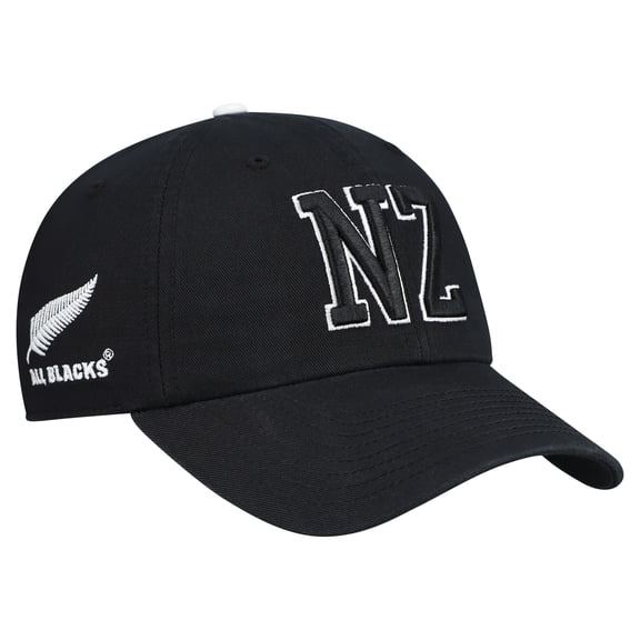 Men's '47 Black All Blacks Generic Mass Clique Clean Up Adjustable Hat