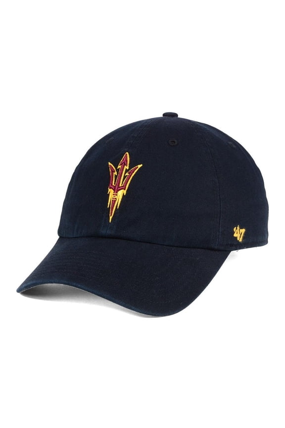 Men's '47 Black Arizona State Sun Devils Clean Up Adjustable Hat