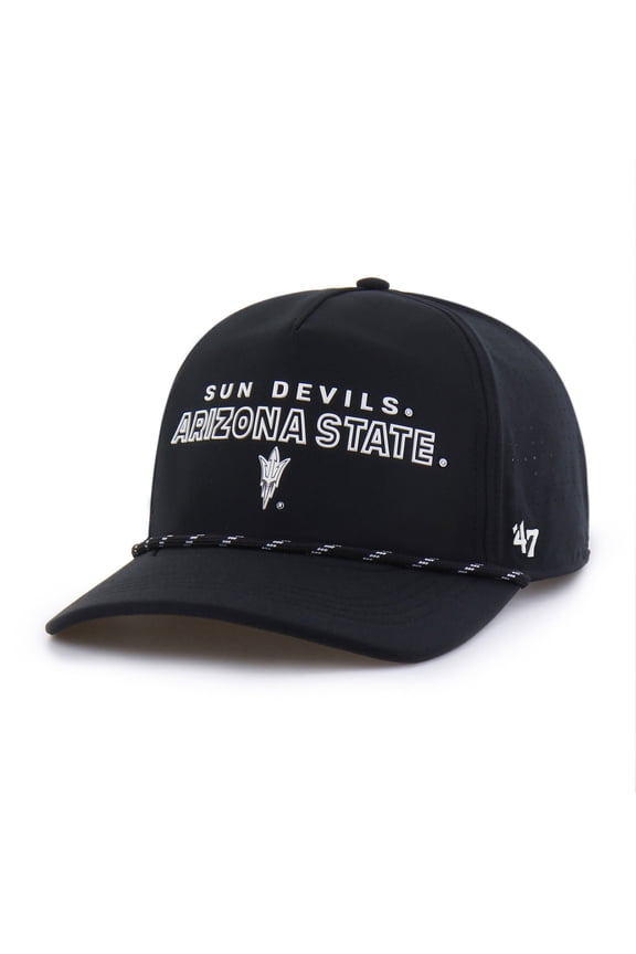 Men's '47 Black Arizona State Sun Devils Forward Vent Hitch Rope Adjustable Hat