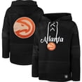 thumbnail image 1 of Men's '47 Black Atlanta Hawks 2022/23 Pregame MVP Lacer Pullover Hoodie - City Edition, 1 of 3