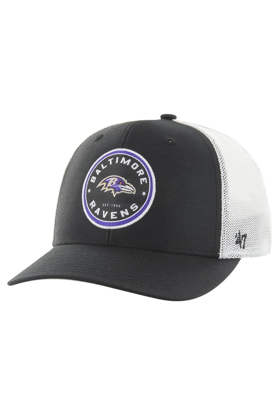 Men's '47 Black Baltimore Ravens Disclose Trophy Stretch Fit Hat